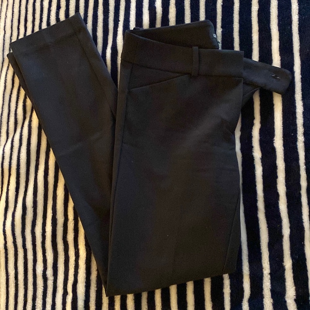 NWOT Loft Skinny Black Trouser Pant Size 0